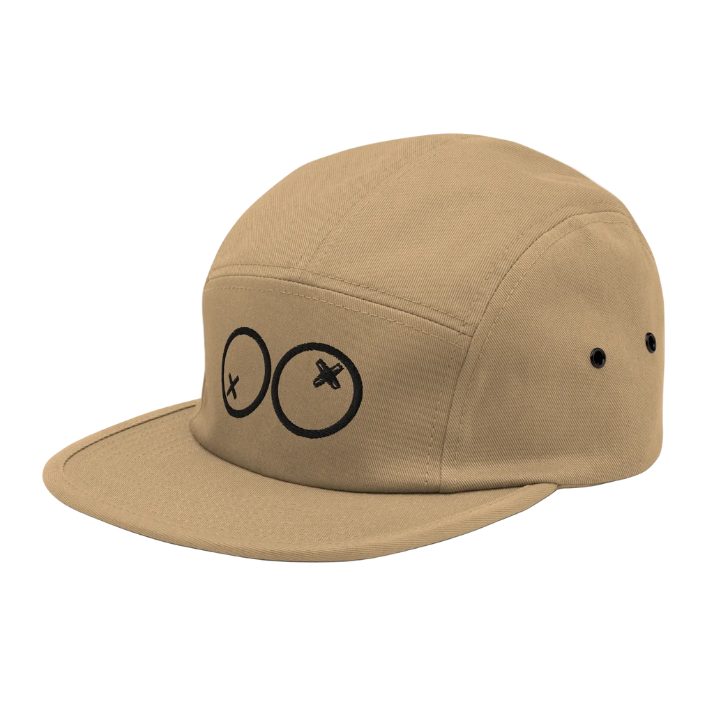 Gorra khaki 5 paneles con logo dOOzy en negro, Doozy Headwear tienda oficial
