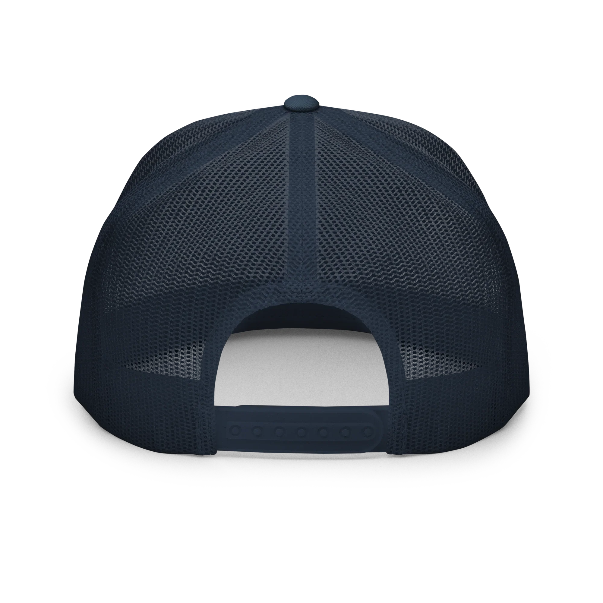 Gorra trucker azul marino con malla trasera y cierre ajustable, Doozy Headwear