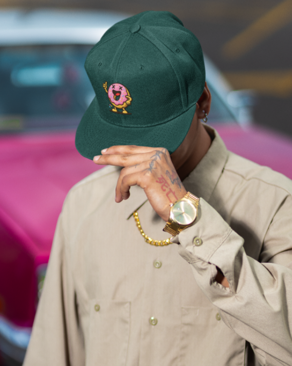 Gorra Snapback verde Doozy donut