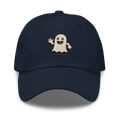 Gorra azul marino Doozy Headwear con dibujo de fantasma bordado en el frente