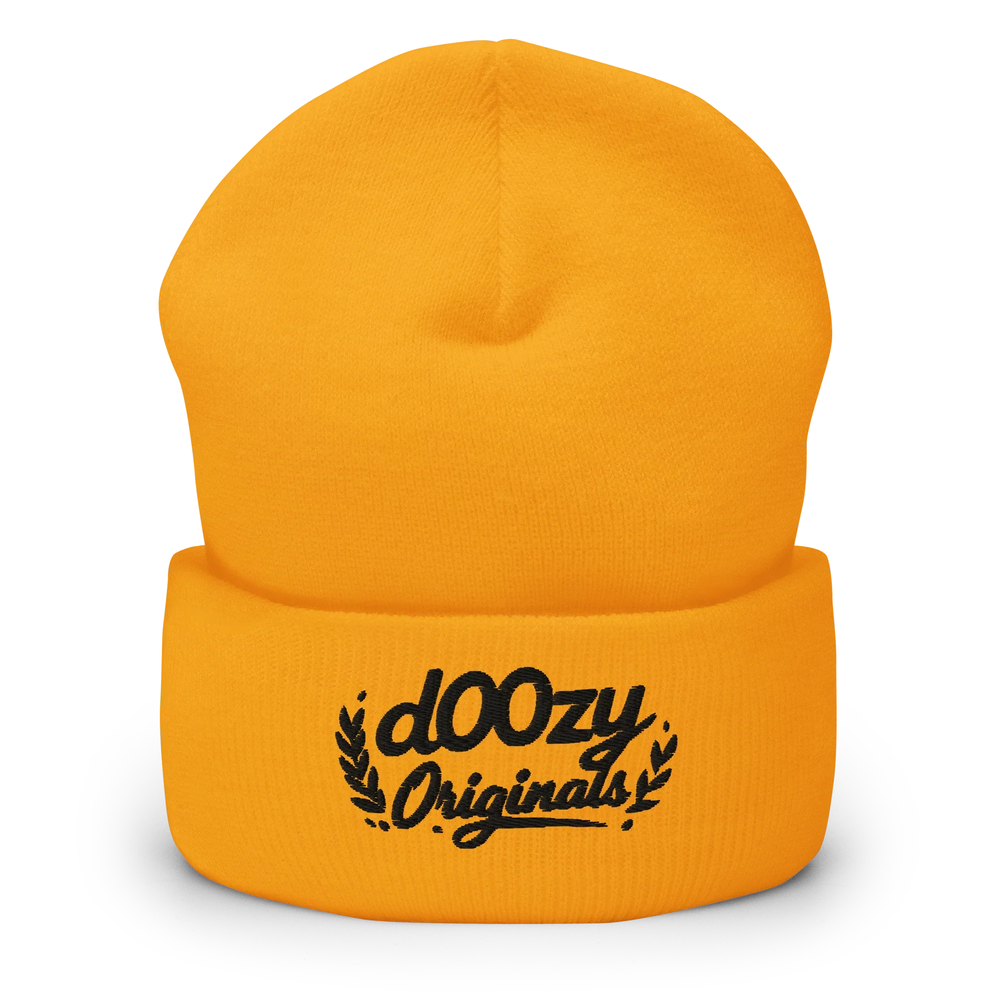 Gorro beanie amarillo con logo dOOzy Originals de Doozy Headwear, tienda oficial