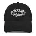 Gorra negra Doozy Headwear estilo vintage con logo bordado dOOzy Originals en el frente