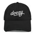 Gorra negra estilo vintage con logo doozy bordado, moda urbana Doozy Headwear