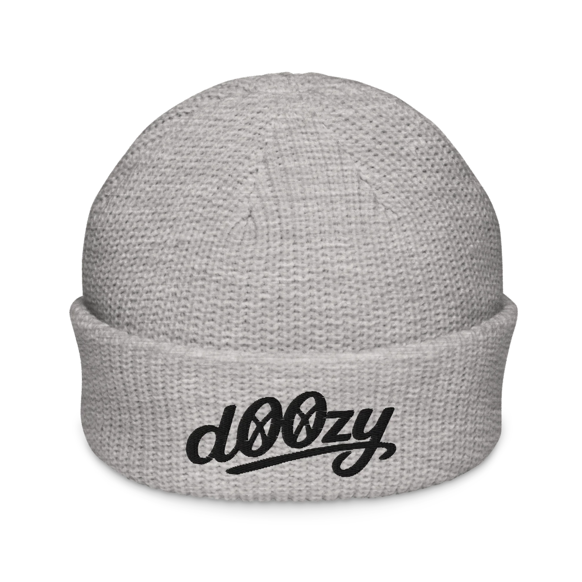Gorro de pescador gris claro Doozy Headwear con logo dOOzy bordado en la parte frontal
