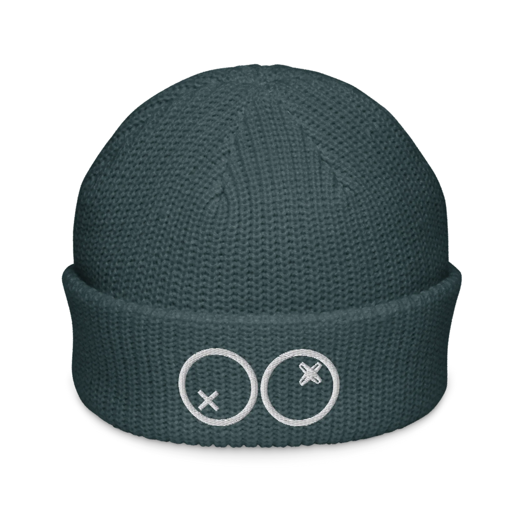 Gorro pescador azul petróleo Doozy Headwear con logotipo bordado dOOzy en el frente